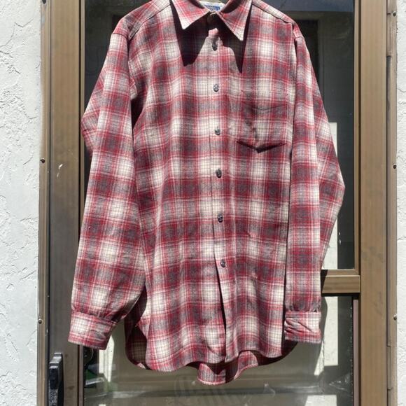 Pendleton Other - Vintage 60s/70s Pendleton Wool Plaid Flannel Shirt - USA Made
